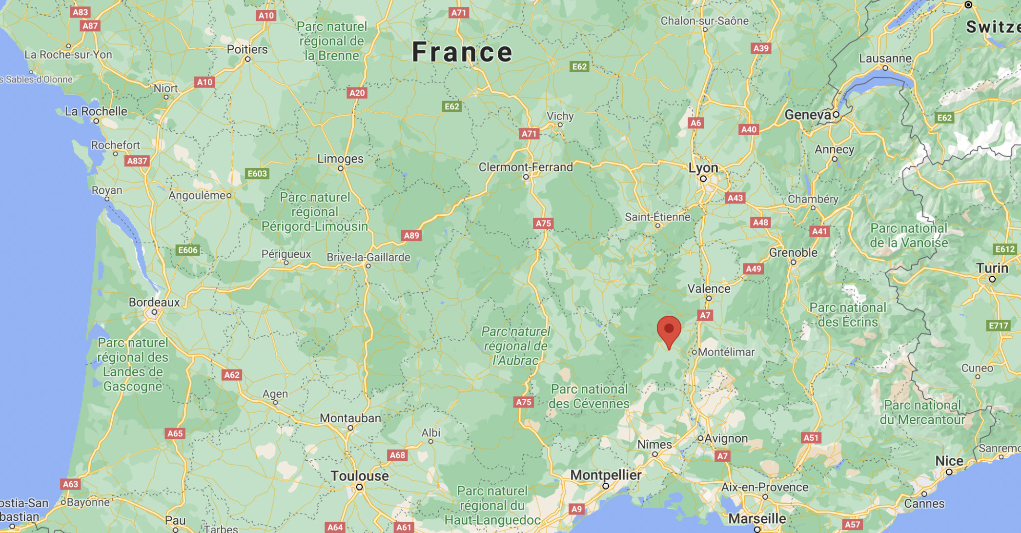 Map Le Pradel France Sm@RT Platform