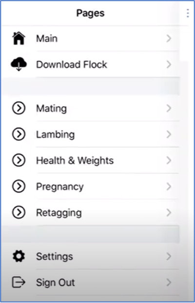 Piattaforma SmaRT - App 1 Registrazione gregge